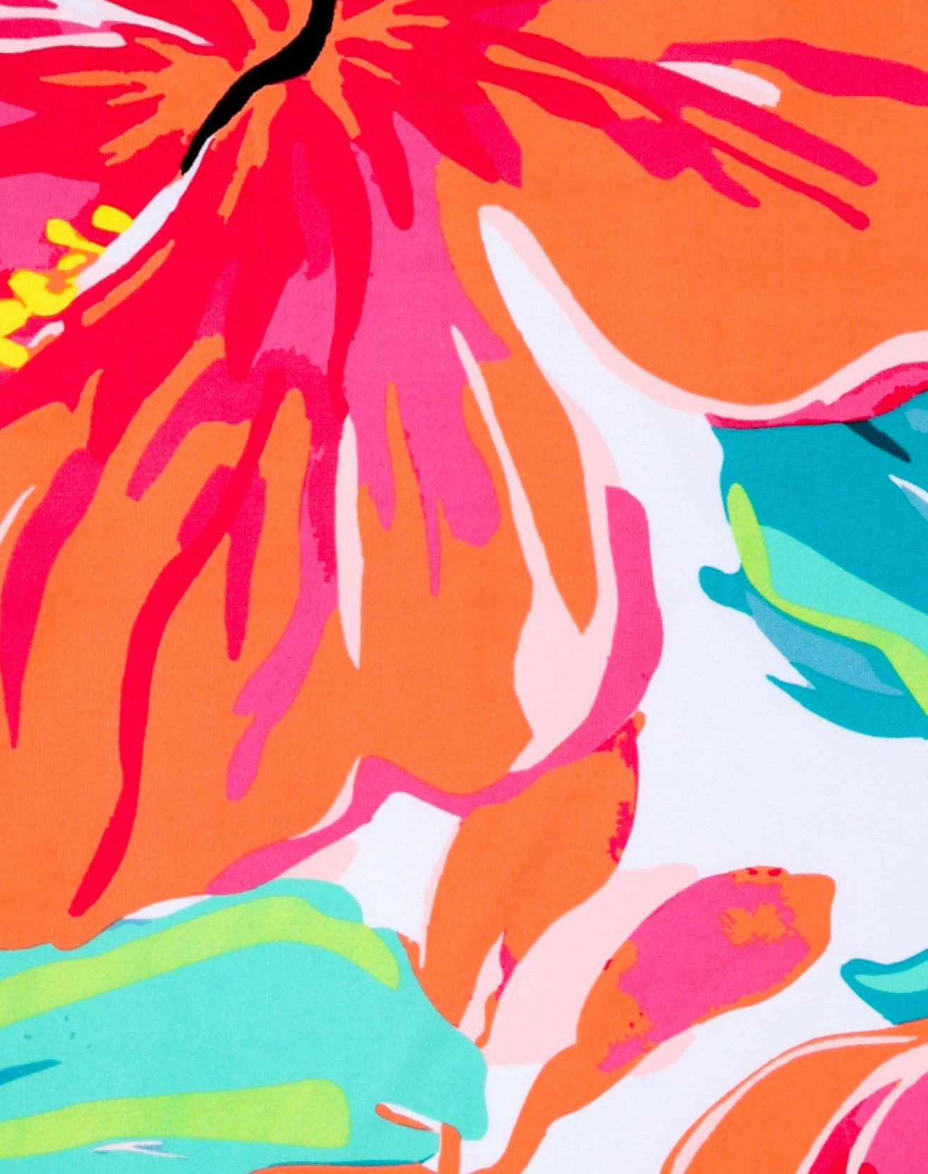 Hibiscus Floral Microfiber Beach Towel