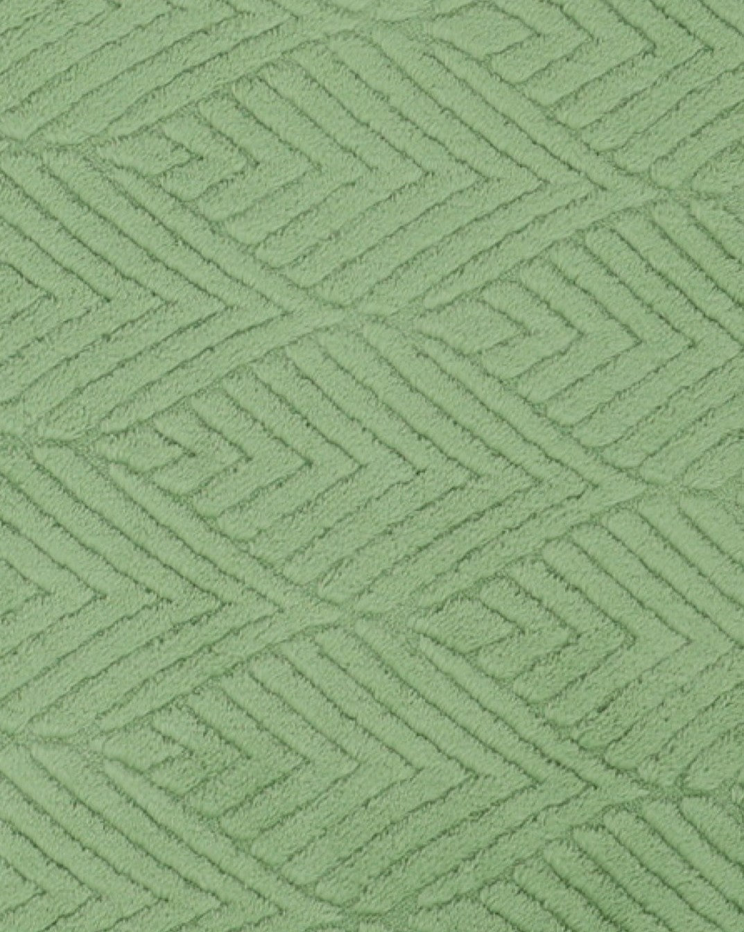 2 Piece Leaf Embossed Bath & Toilet Mat Set Sage