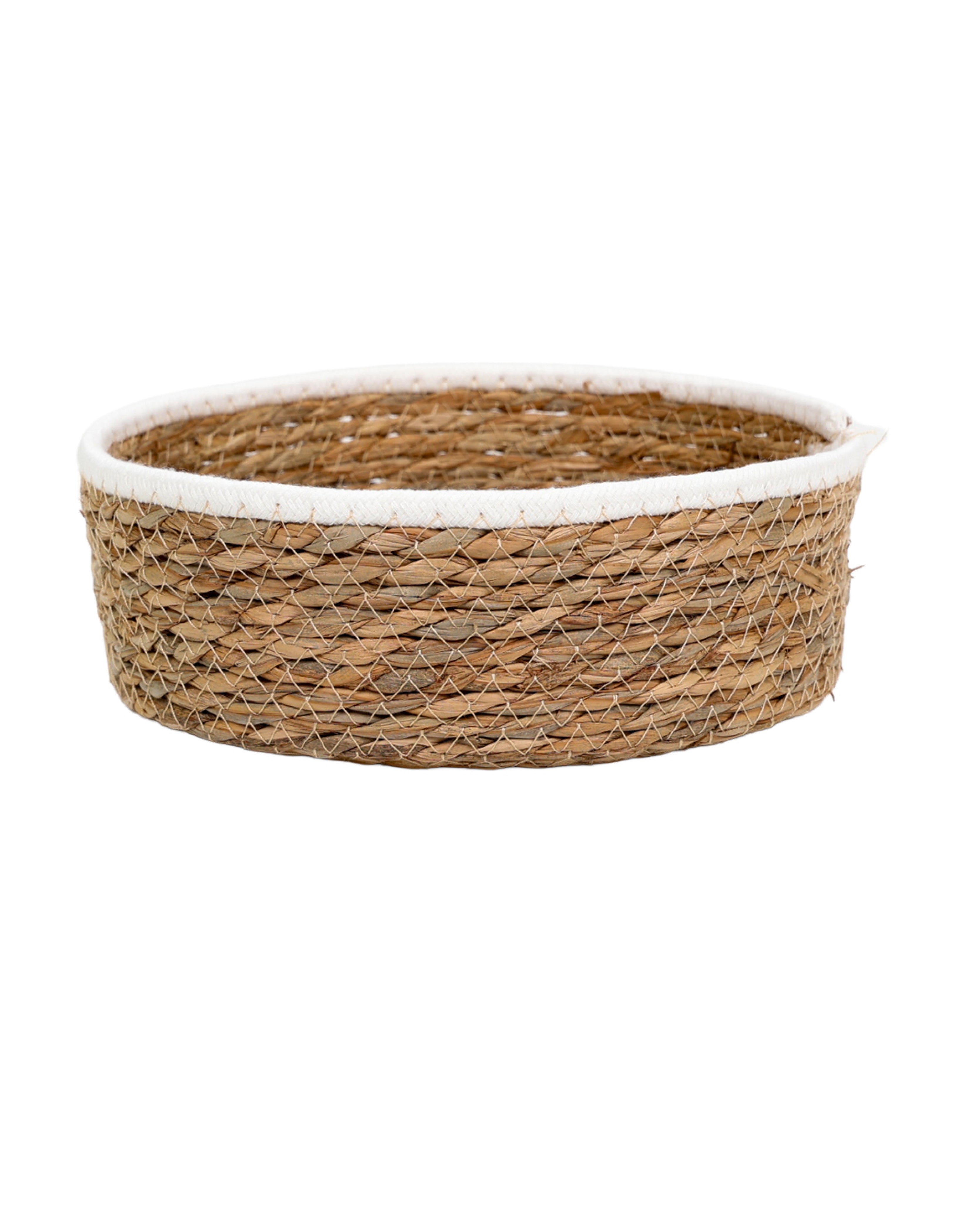 Natural Woven Hold All Basket Medium
