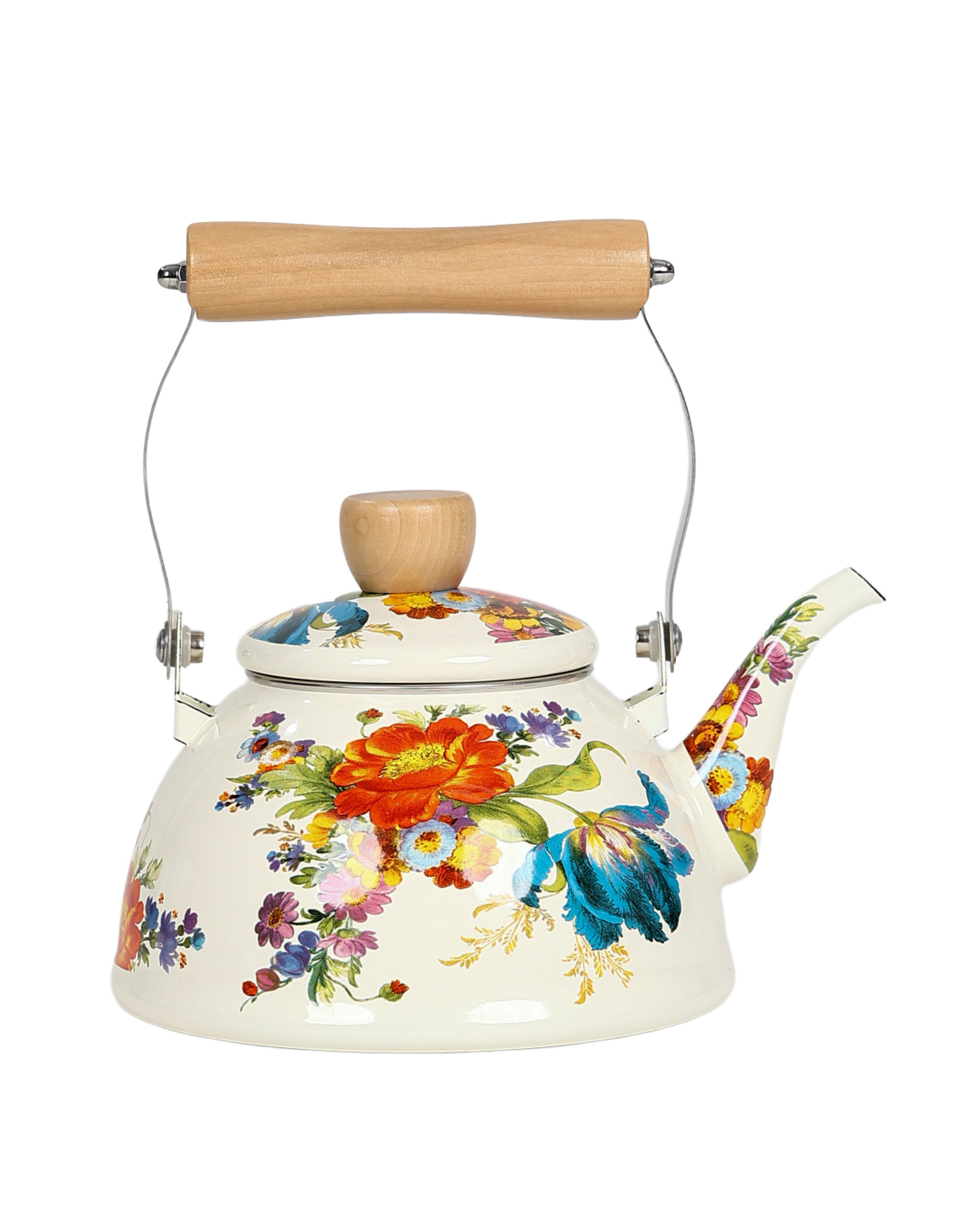 Retro Floral Stove Top Teapot 1.5L