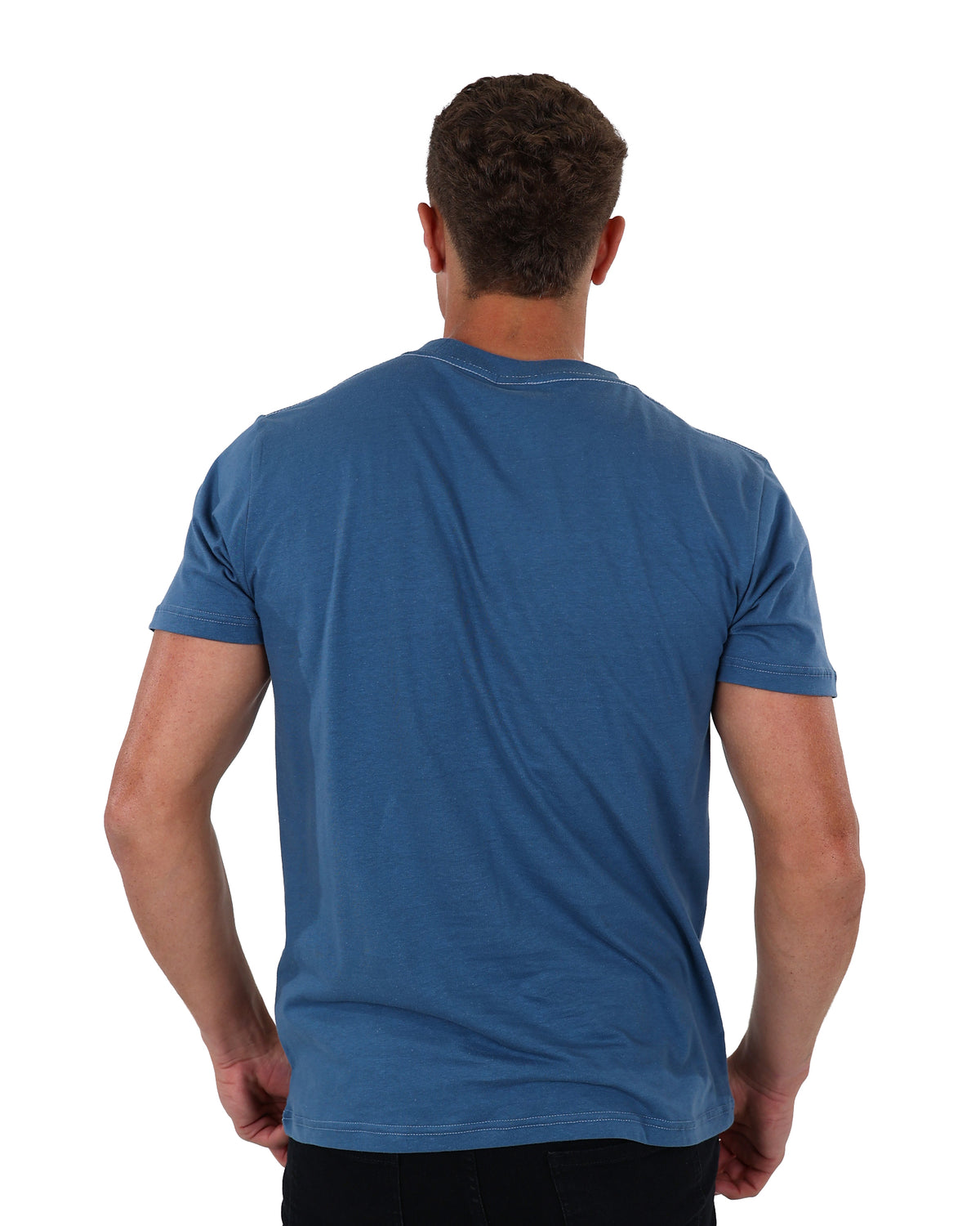 Short Sleeve Blue Croatia Graphic T-Shirt
