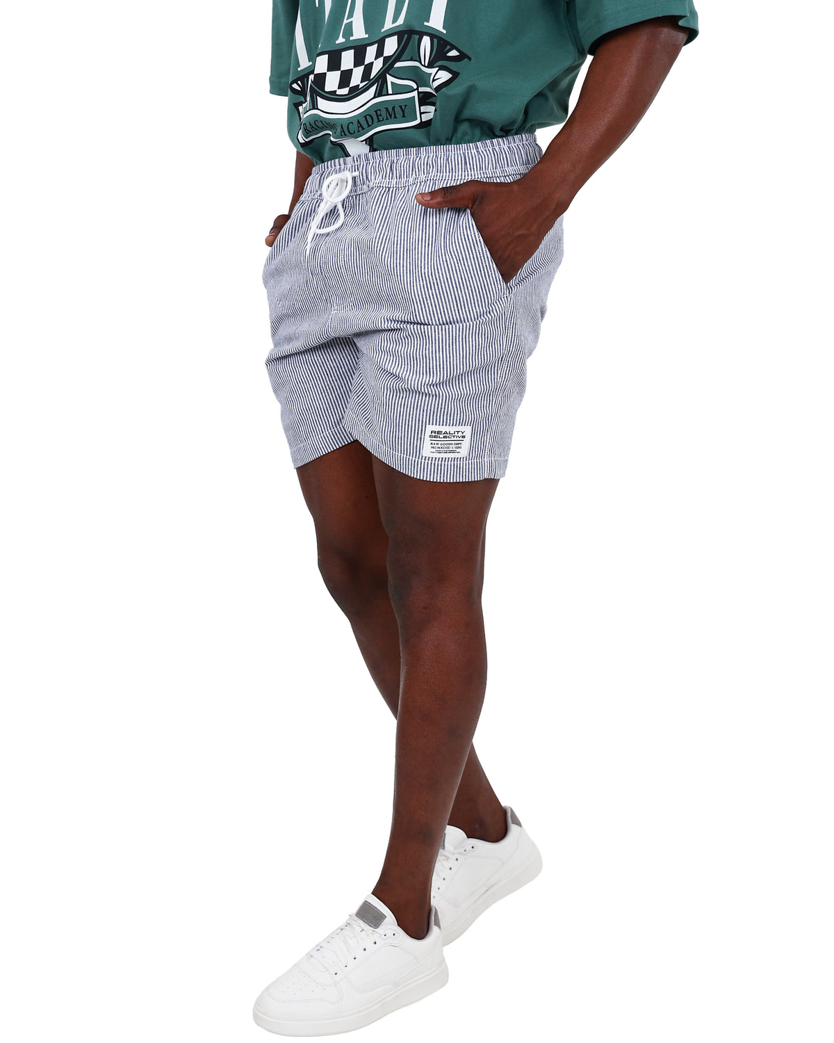 Blue Stripe Volley Shorts