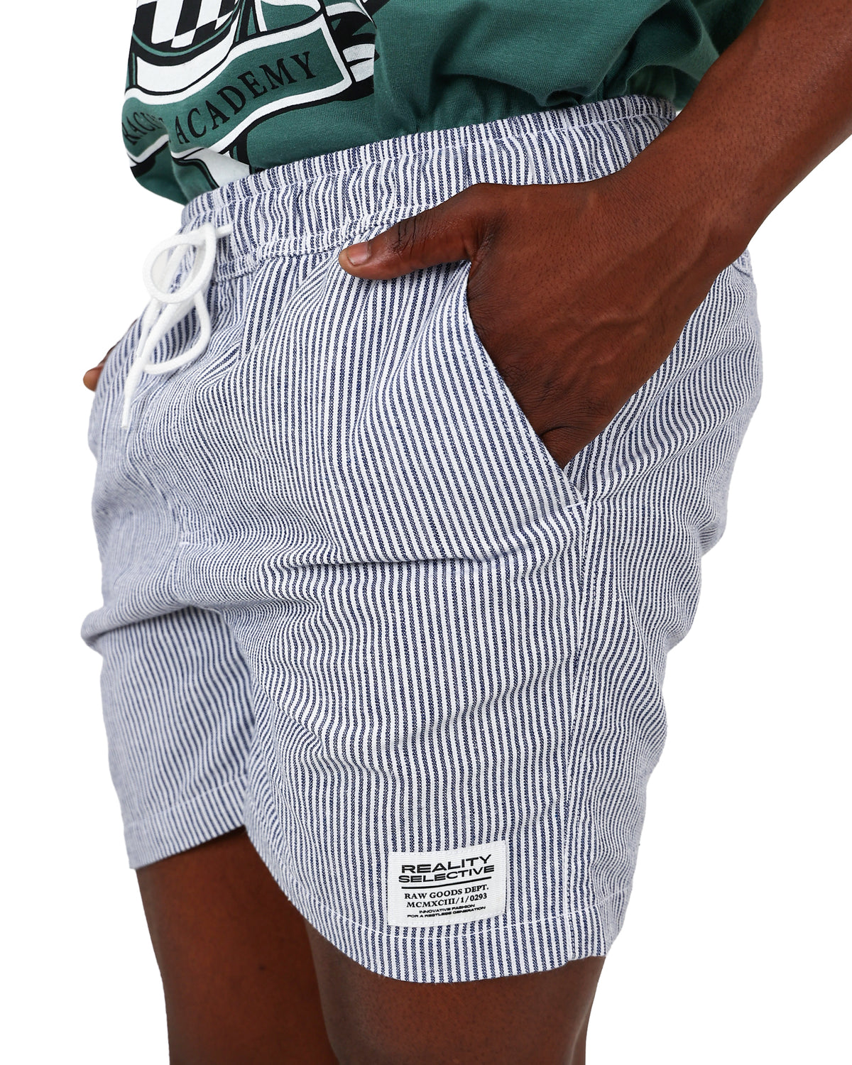 Blue Stripe Volley Shorts