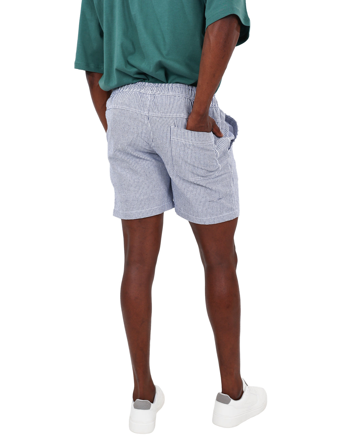 Blue Stripe Volley Shorts