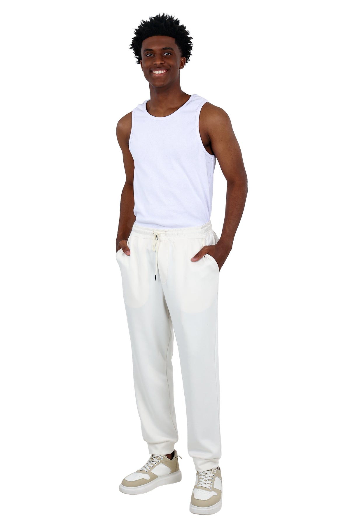 Slim Fit Cream Essential Jogger
