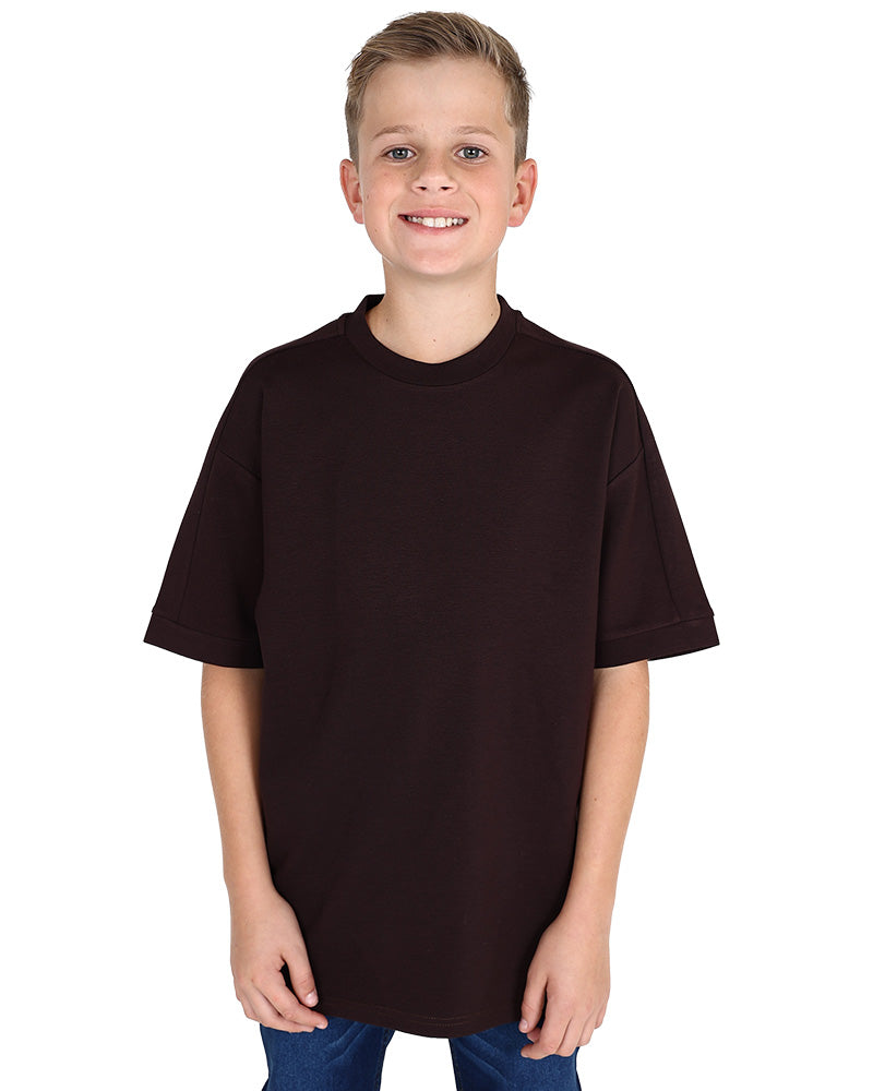 Short Sleeve Chocolate Oversized T-Shirt