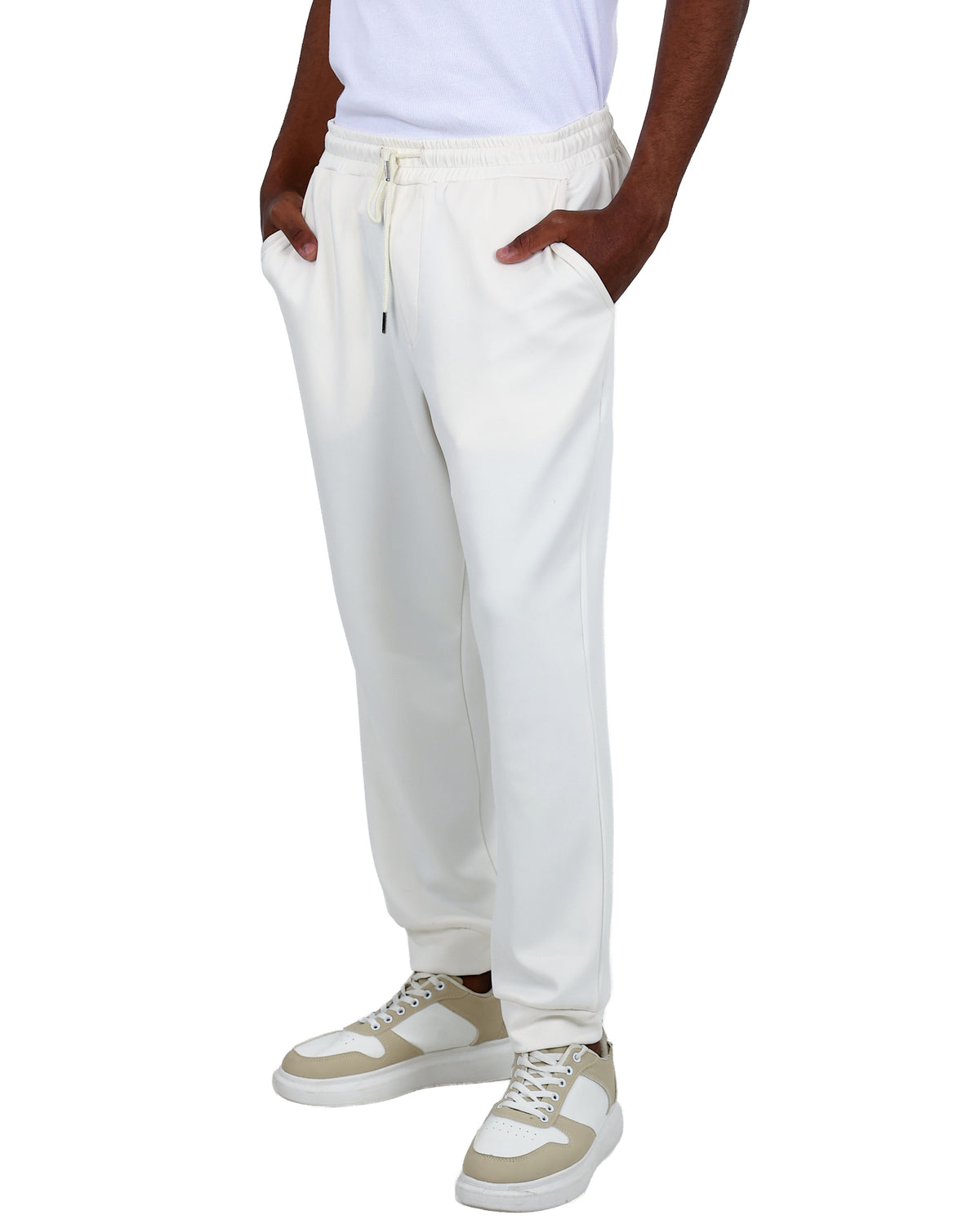 Slim Fit Cream Essential Jogger