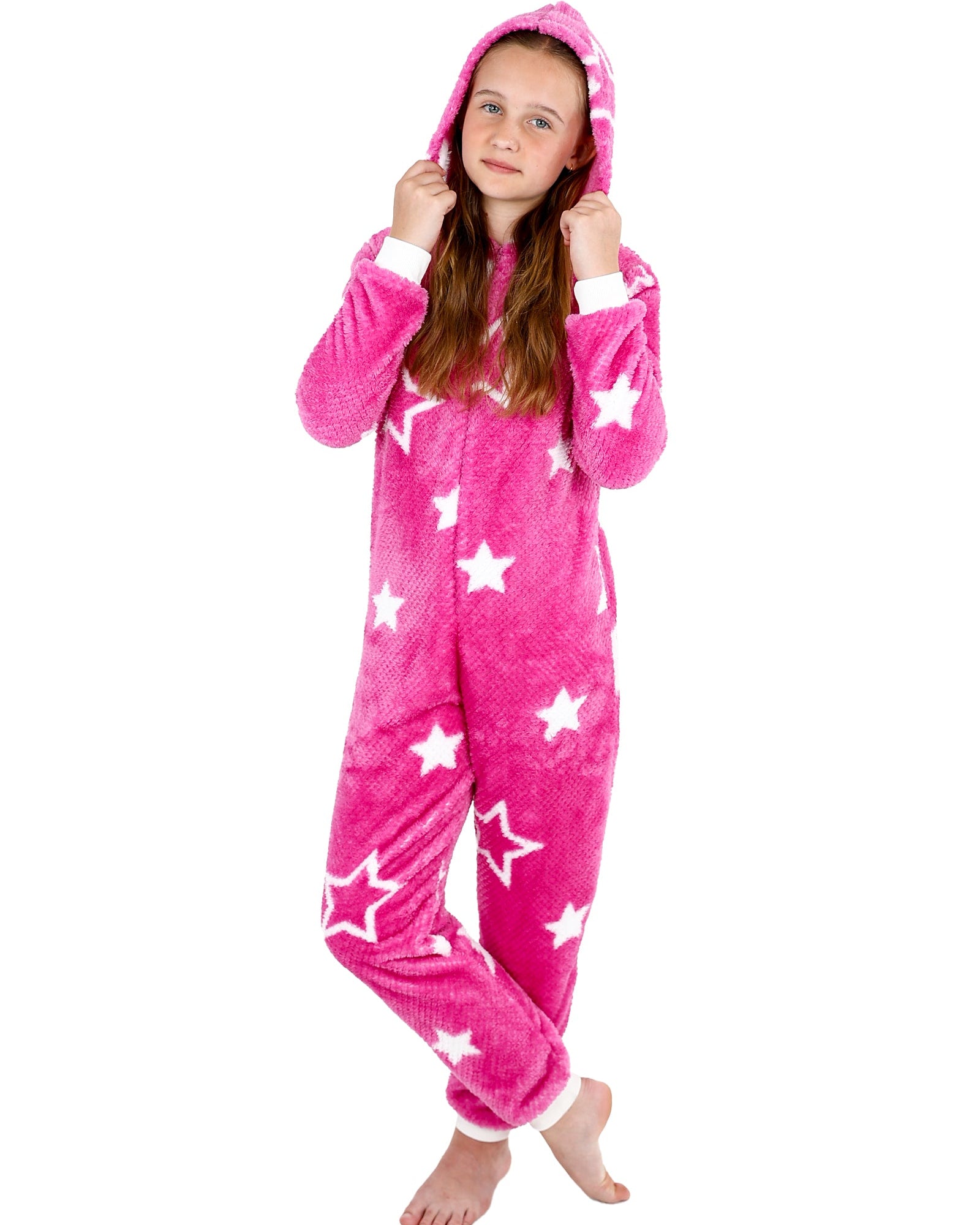 Star Print Hooded Onesie