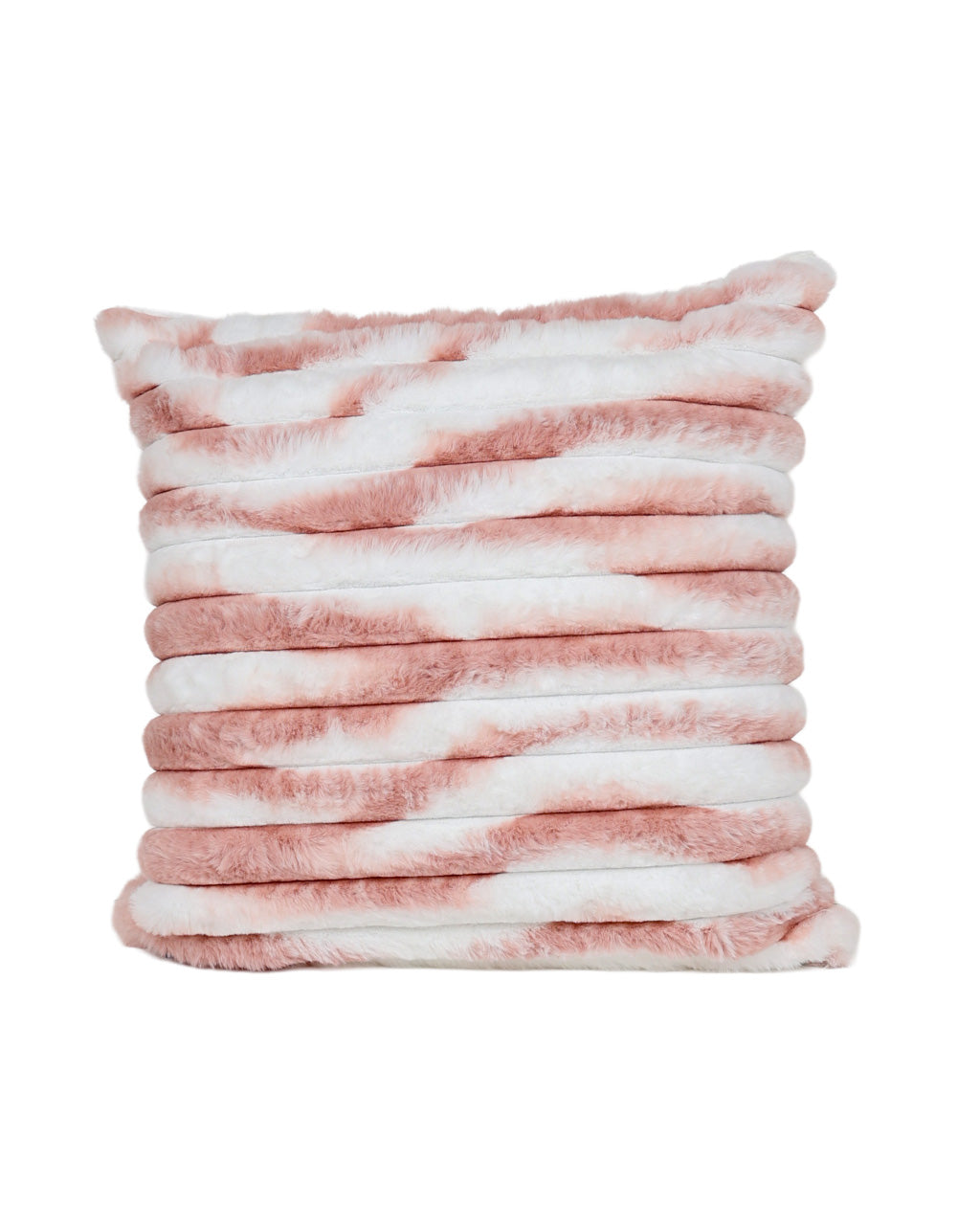 Pink Glacier Fur Scatter Cushion