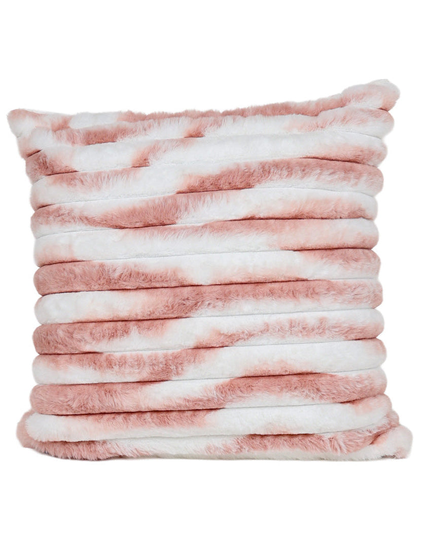 Pink Glacier Fur Scatter Cushion