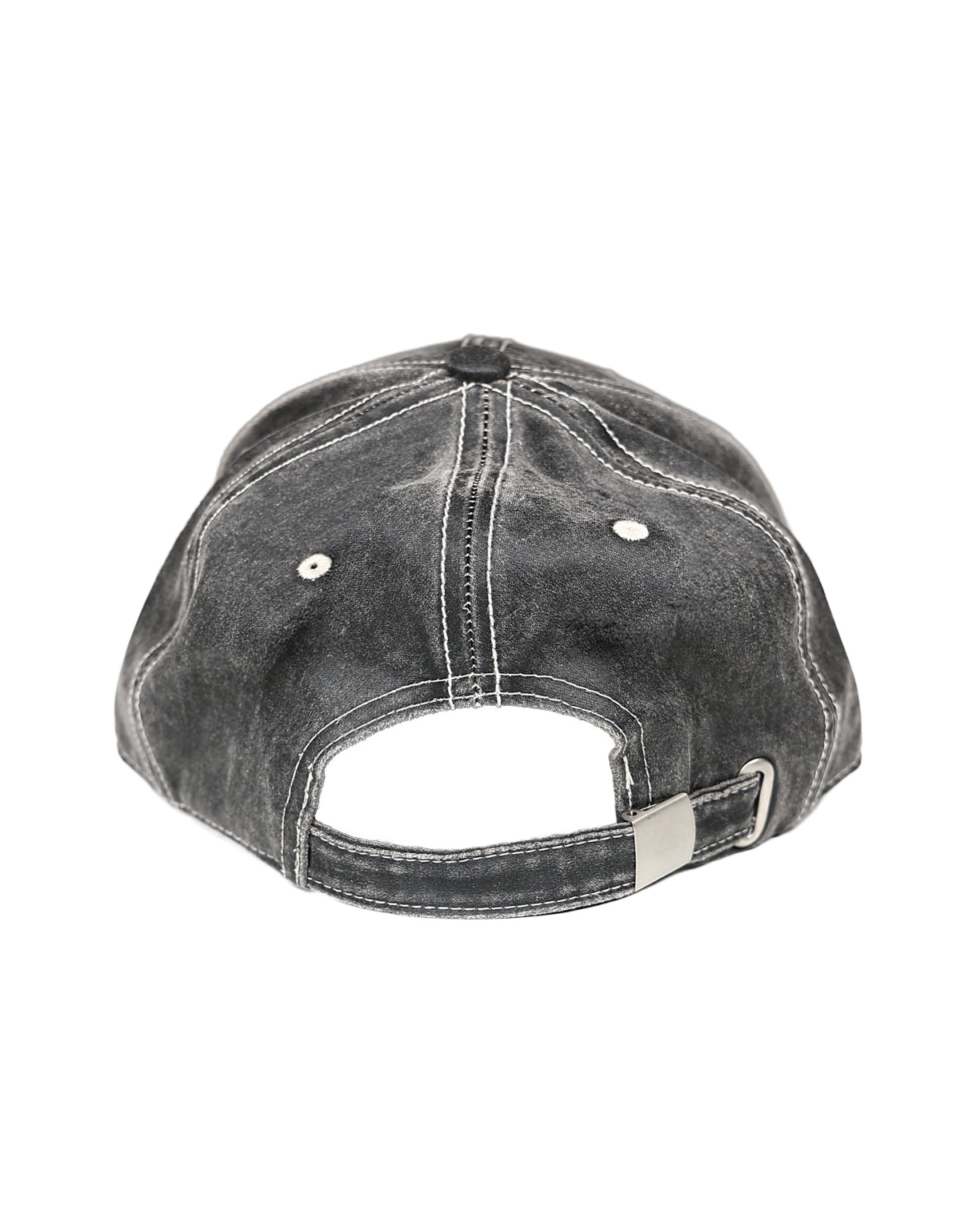 Black Vintage Stitched Peakcap