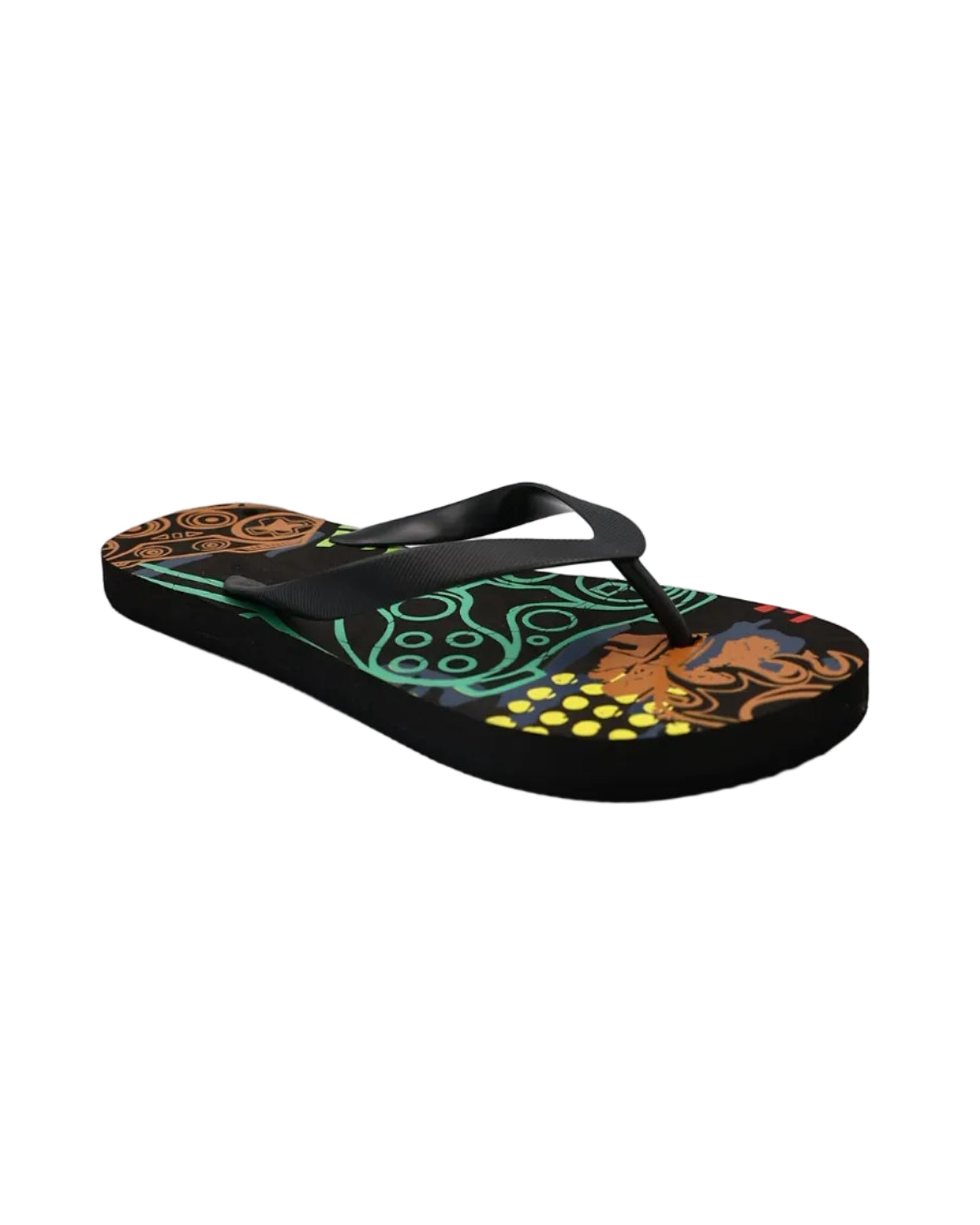 Boys Black Game Time EVA Flip Flops