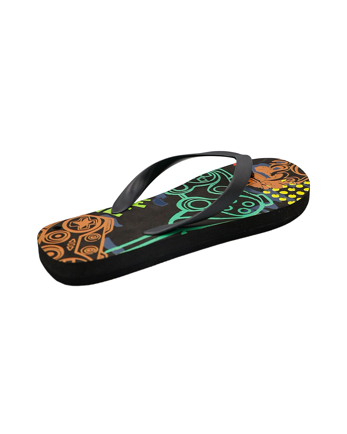 Boys Black Game Time EVA Flip Flops