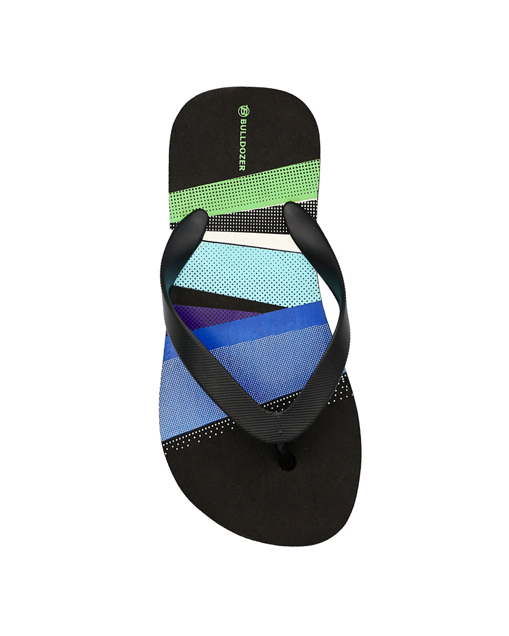 Boys Blue & Black Dual Stripe EVA Flip Flops