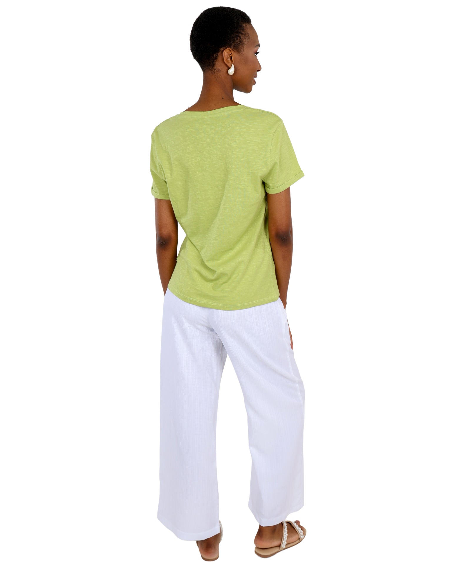 Elasticated Wide Leg Pants