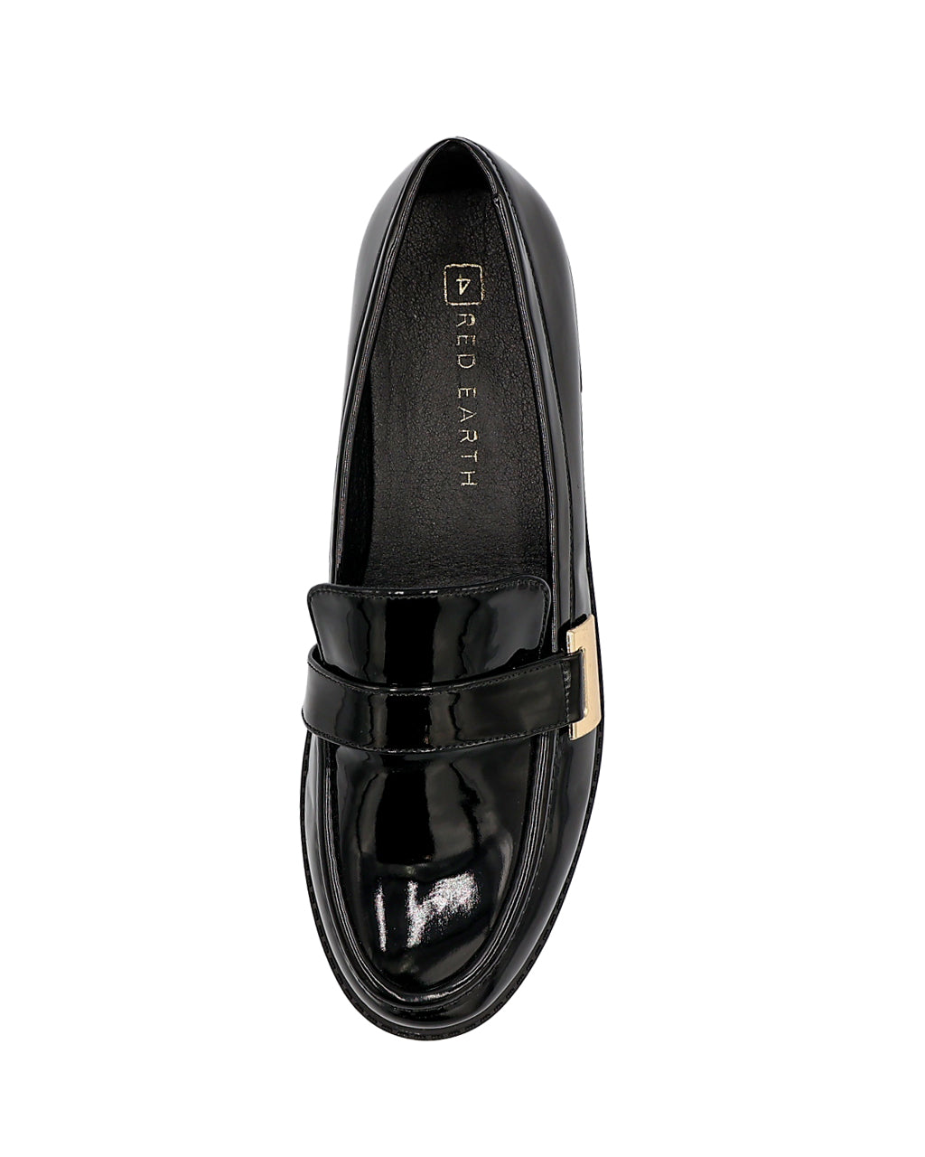 Black Cross Over Strap Boyfriend Shoes
