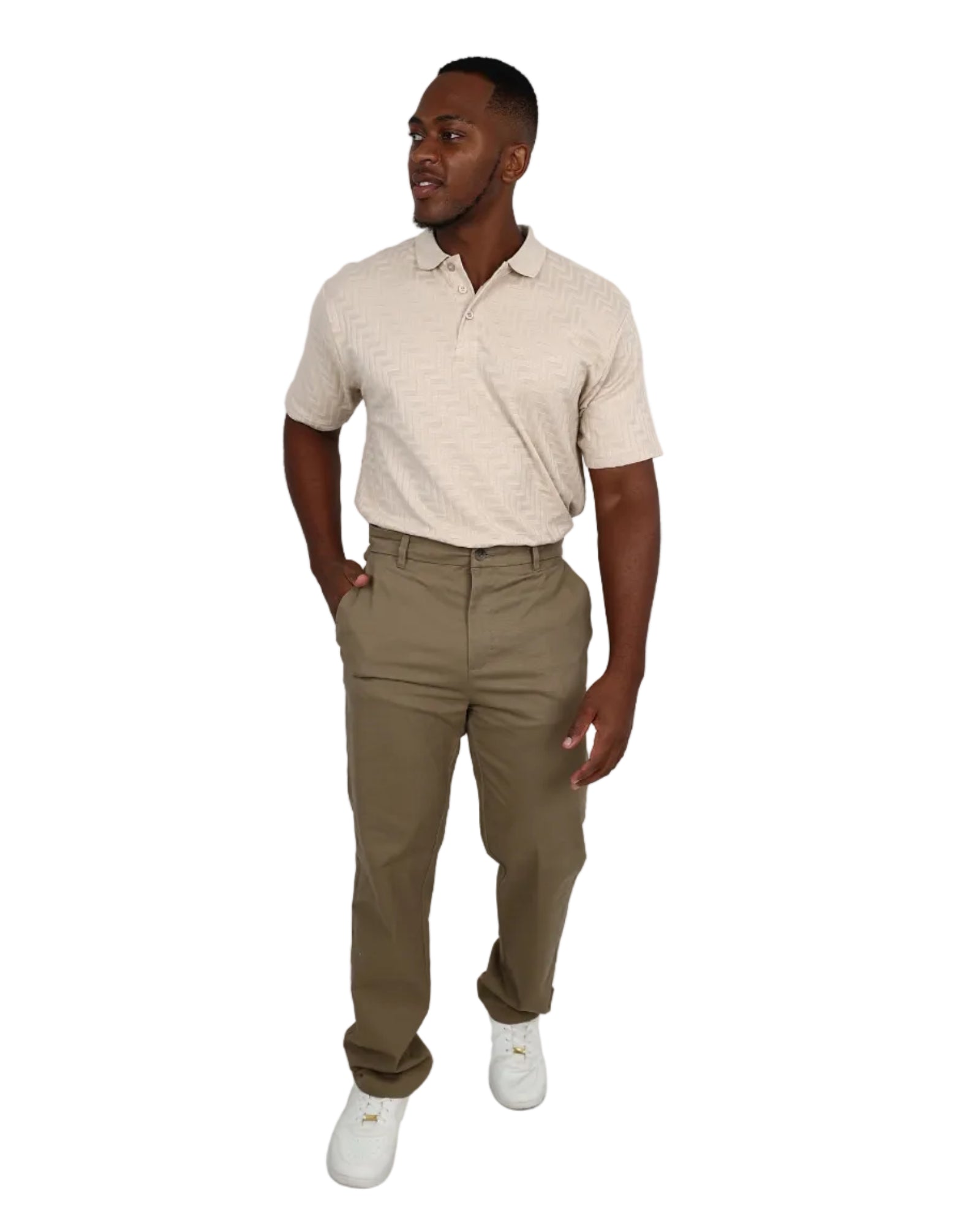 Straight Leg Khaki Stretch Chino