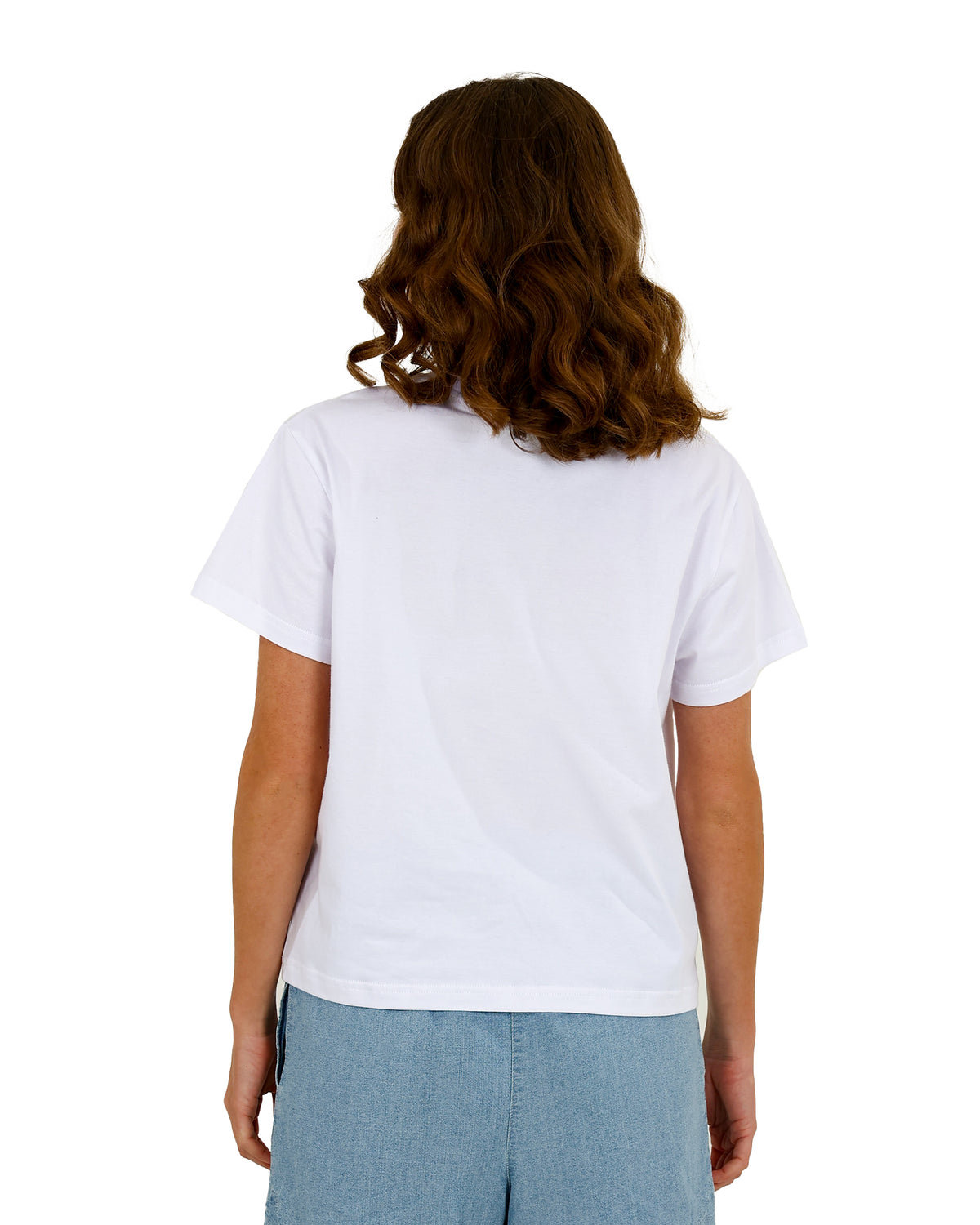 Short Sleeve White Crop Sardines Graphic T-Shirt