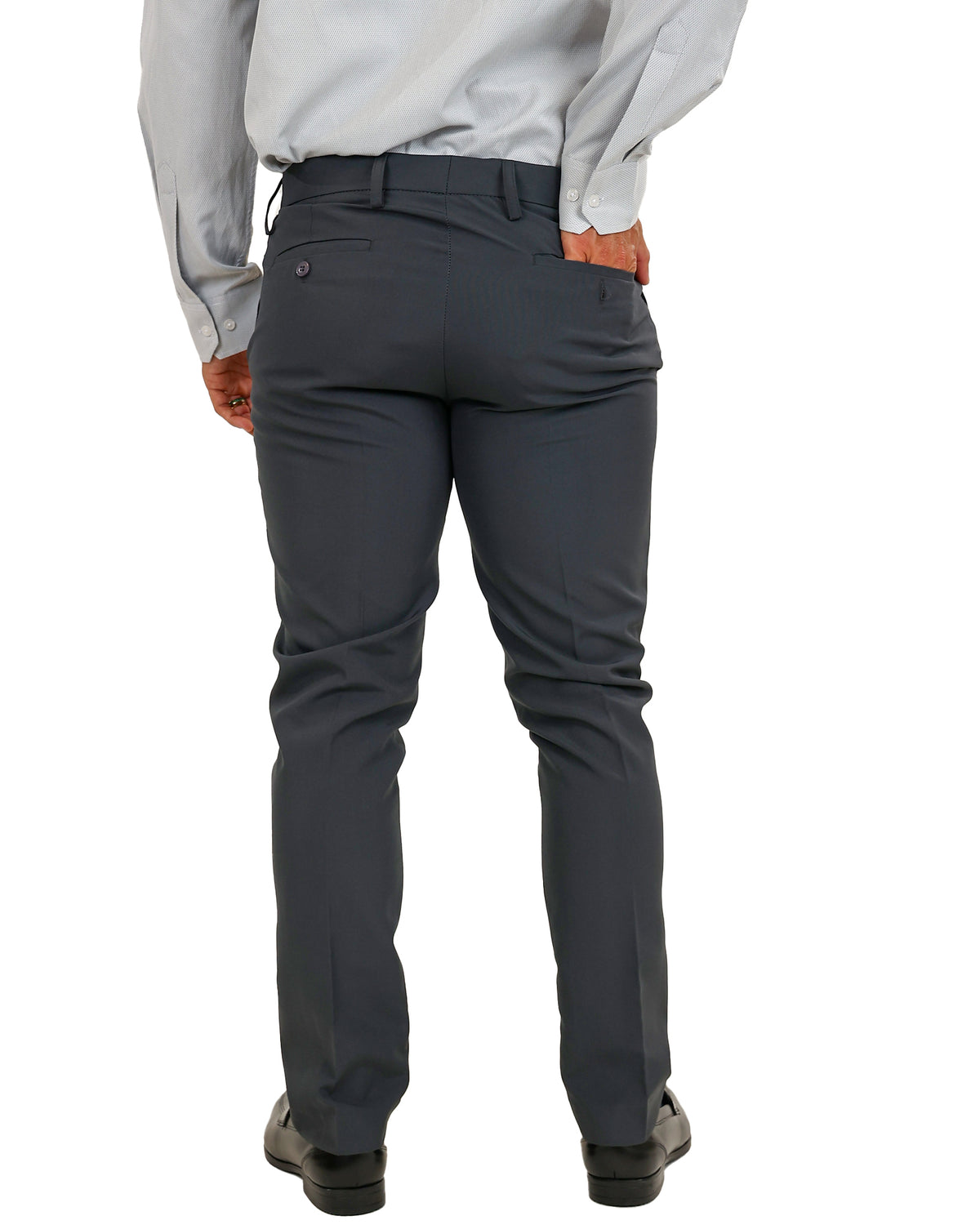 Slim Fit Charcoal Classic Formal Trouser