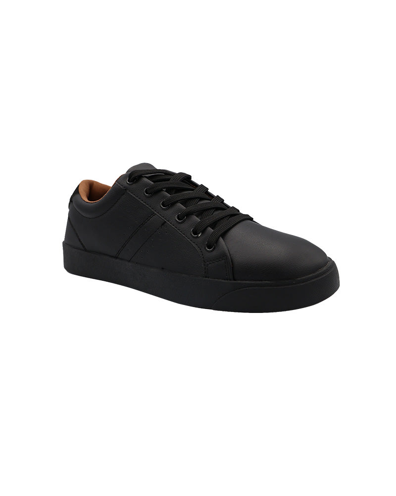Low Top Black Lace Up Sneaker
