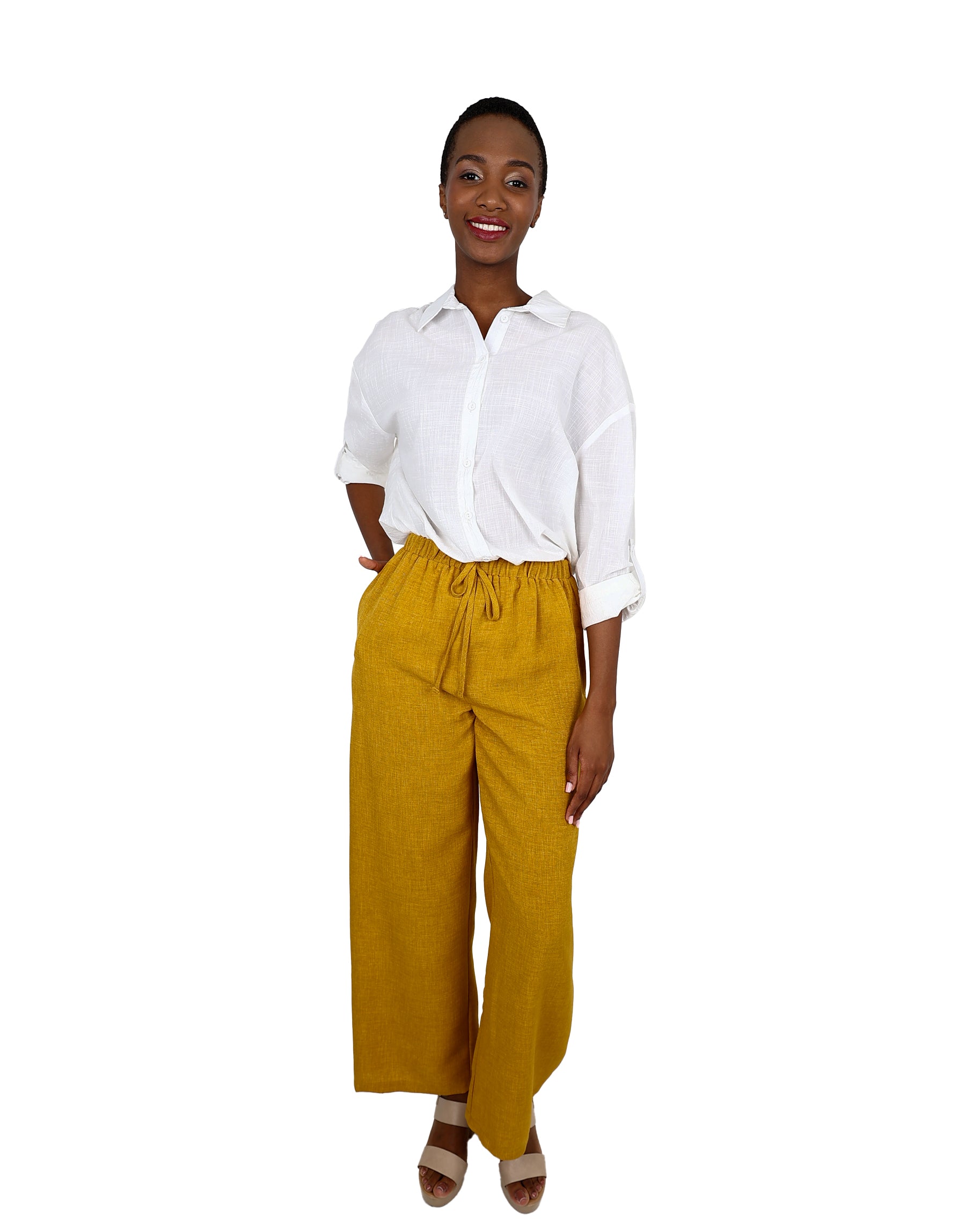 White Long Sleeve Voile Shirt