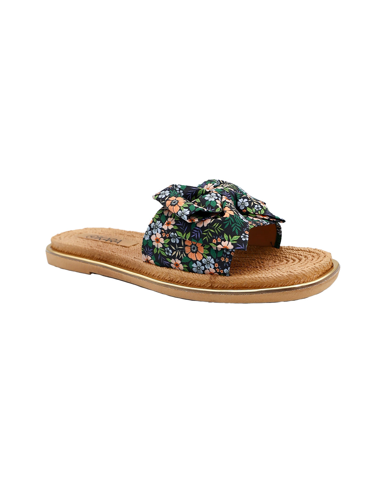 Floral Bow Detail Resort Mule