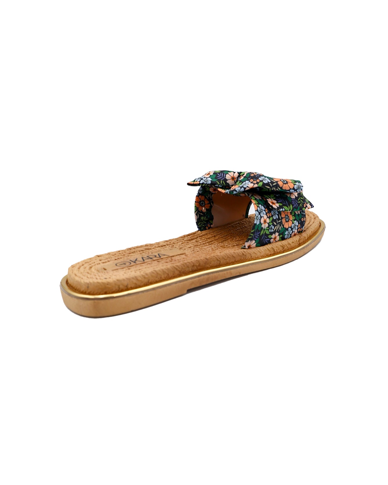 Floral Bow Detail Resort Mule