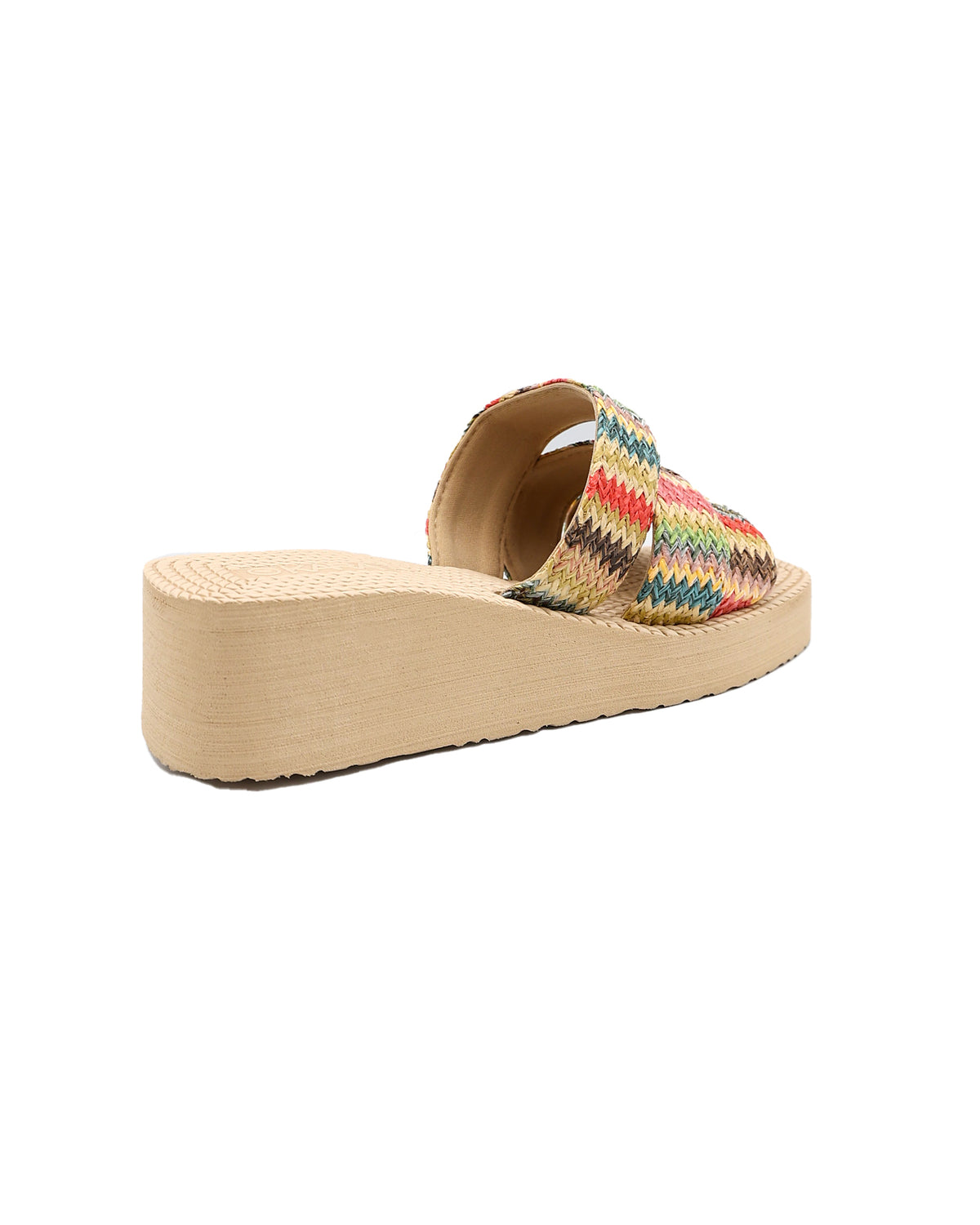 Multi Tri Strap Wedge Sandal