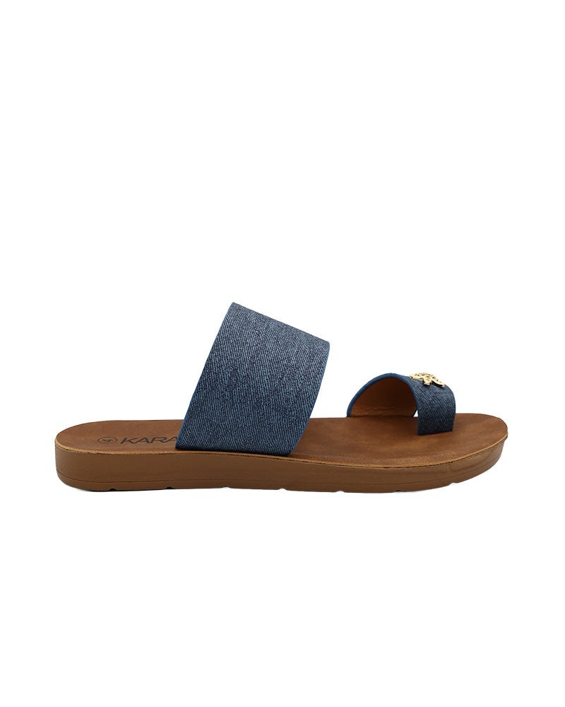 Star Detail Toe Post Moulded Sandal