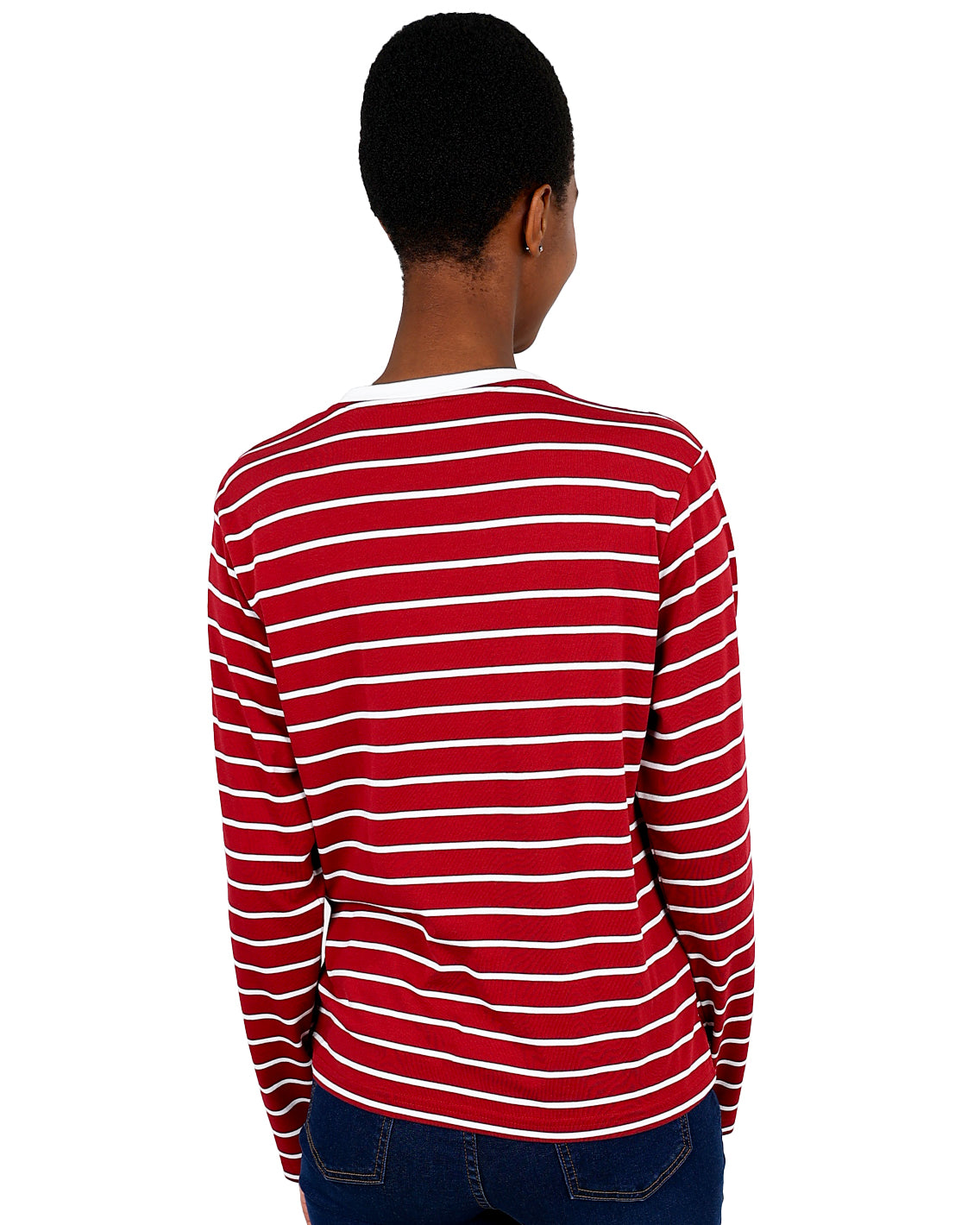 Long Sleeve Red Stripe T-Shirt