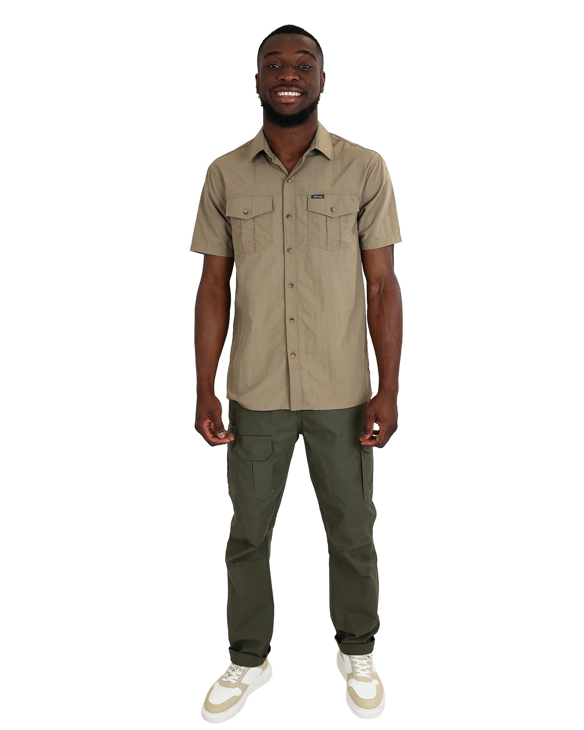 Okavango Short Sleeve Stone Nylon Shirt