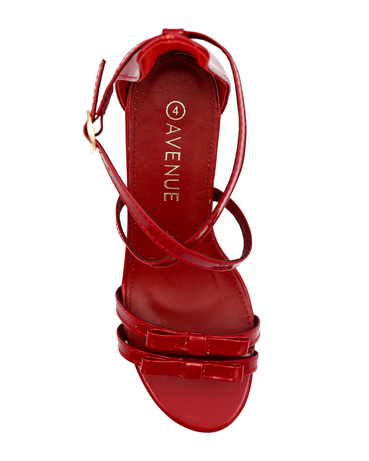 Red Bow Detail Strappy Heel