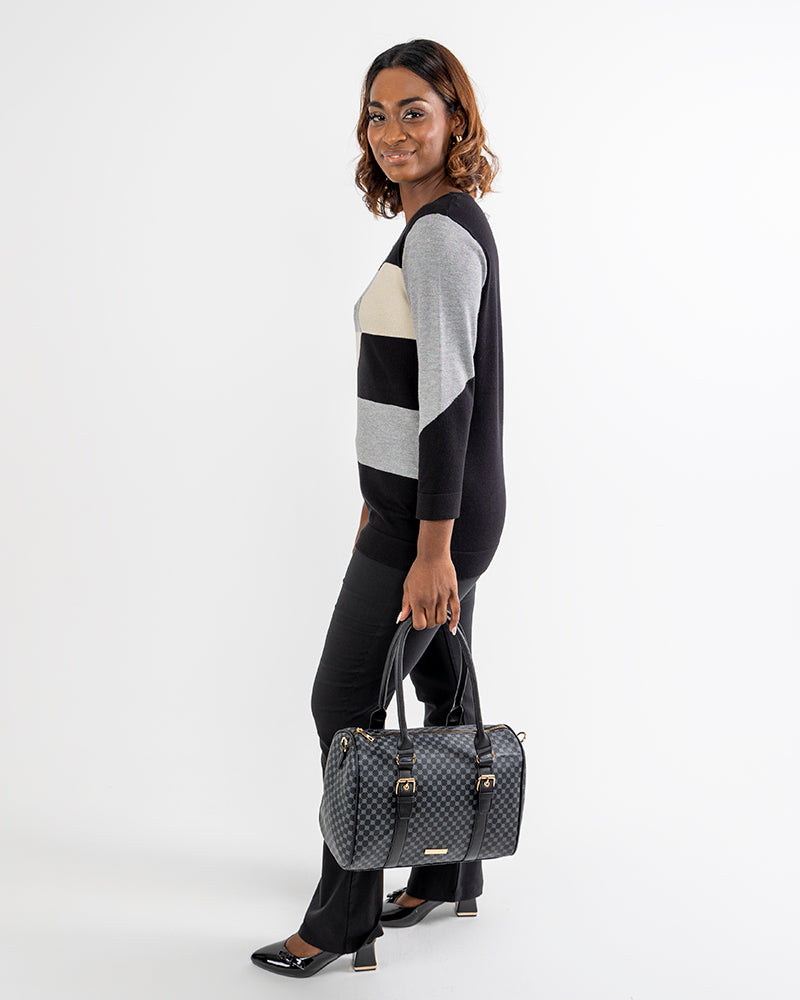 Colour Block Knit Top