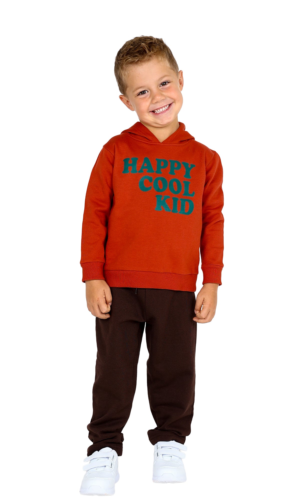 2 Pack Happy Cool Kid Graphic Hoodie & Sweater