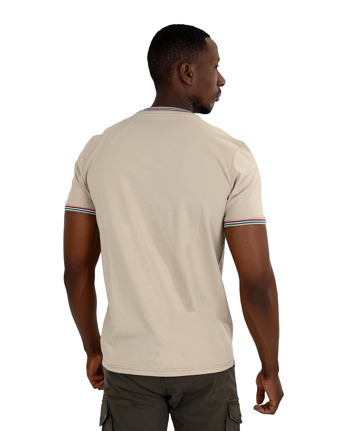 Ferrani Italian Colour Trim Stone T-Shirt