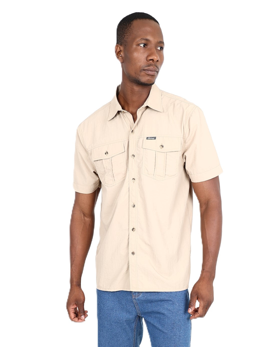 Okavango Short Sleeve Stone Crush Nylon Shirt