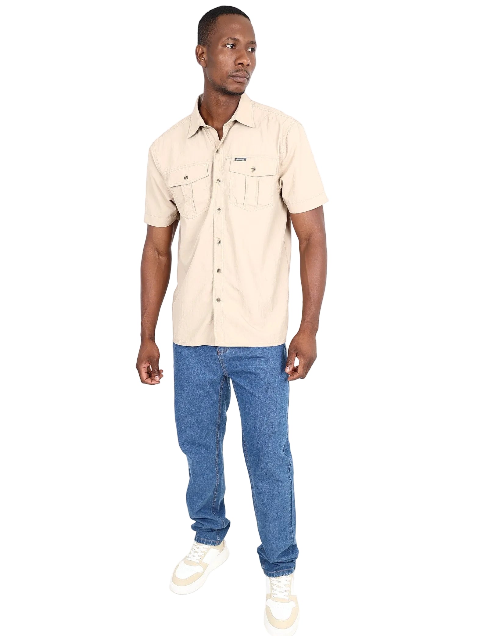 Okavango Short Sleeve Stone Crush Nylon Shirt