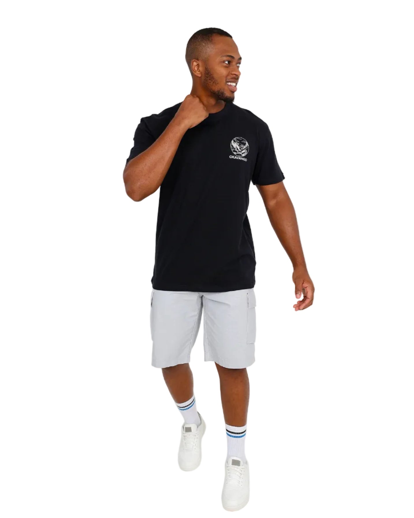 Okavango Silver Ripstop Cotton Cargo Shorts