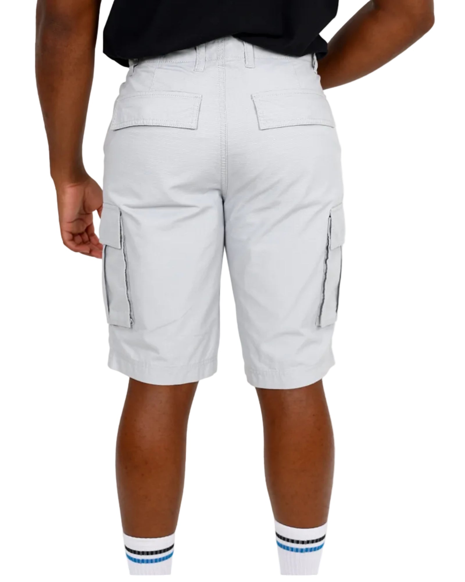 Okavango Silver Ripstop Cotton Cargo Shorts