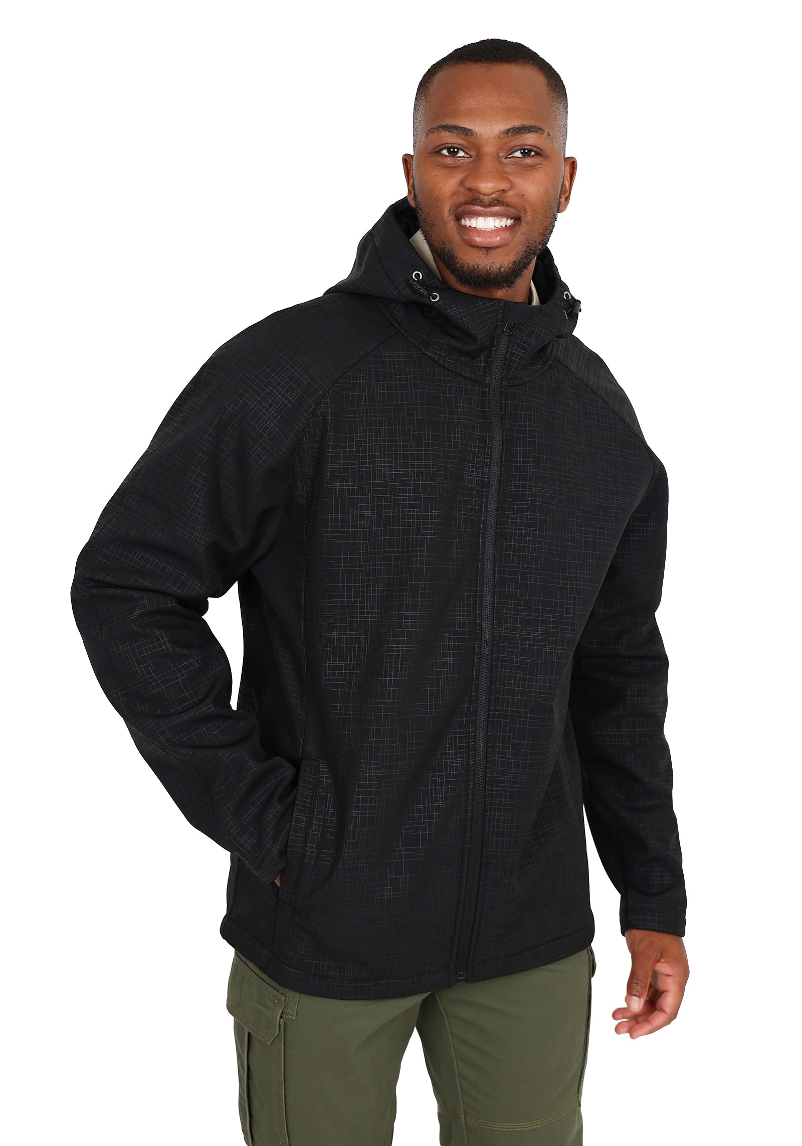 Okavango Black Softshell Hooded Jacket