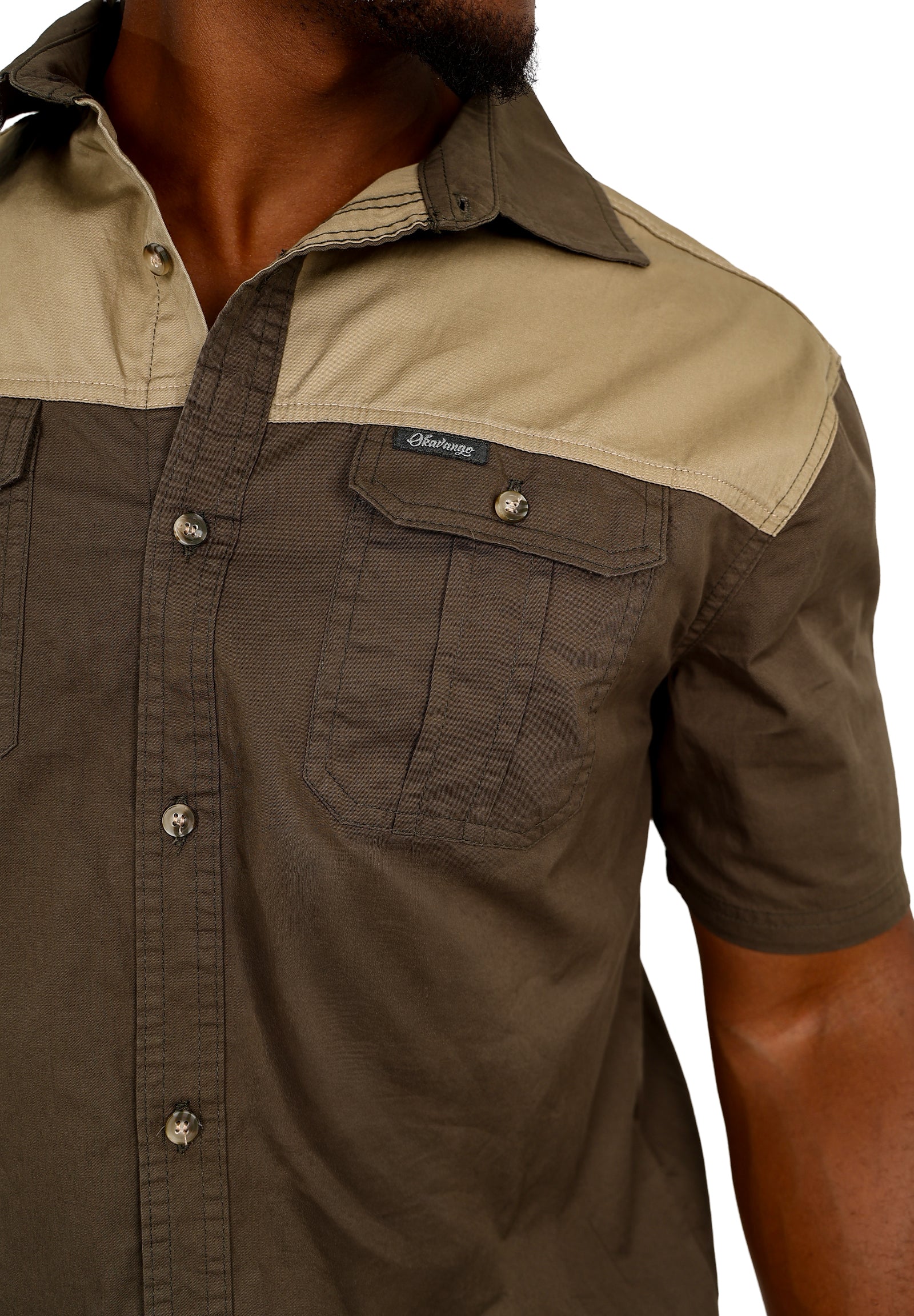 Okavango Short Sleeve Two Tone Shirt
