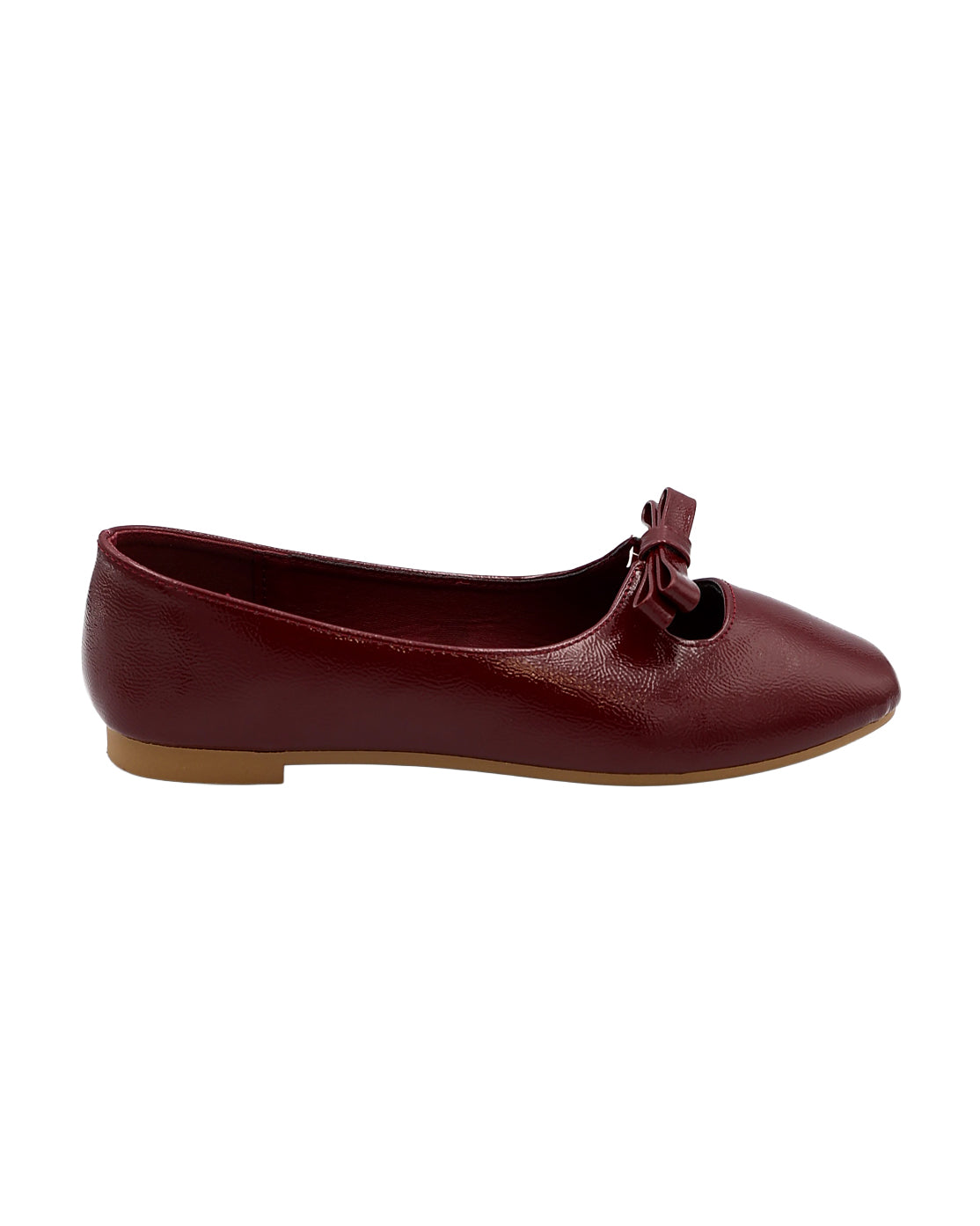Burgundy Bow Pump