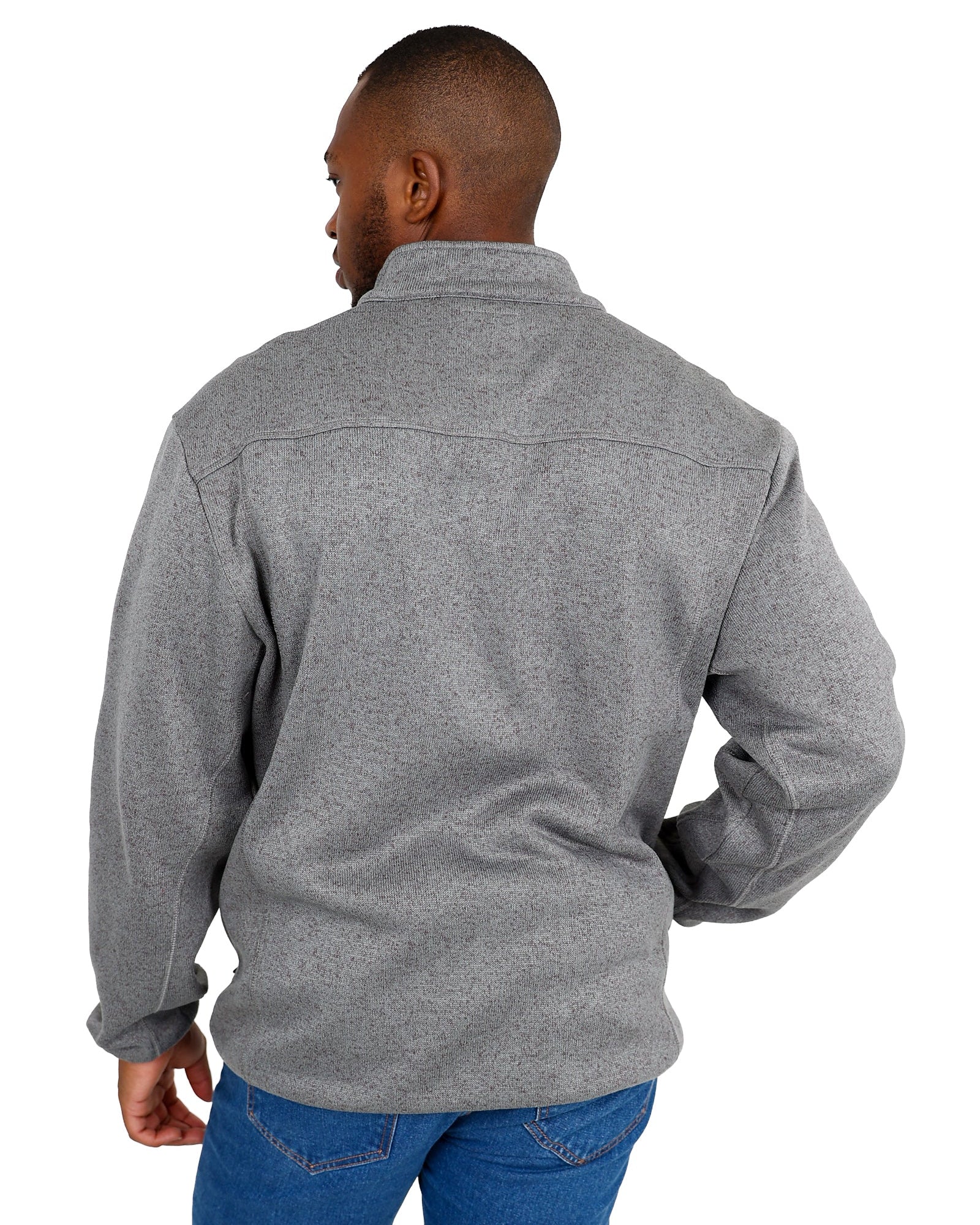 Okavango Charcoal Knit Zip-Up Jacket