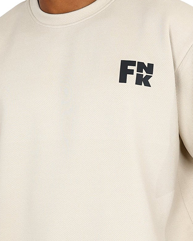 Funk Short Sleeve Stone Oversized Leisure T-Shirt