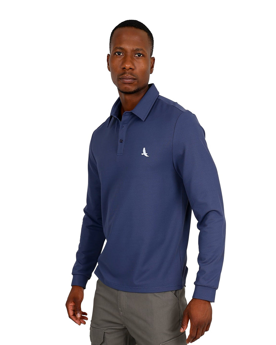 Long Sleeve Okavango Outdoor Navy Golfer