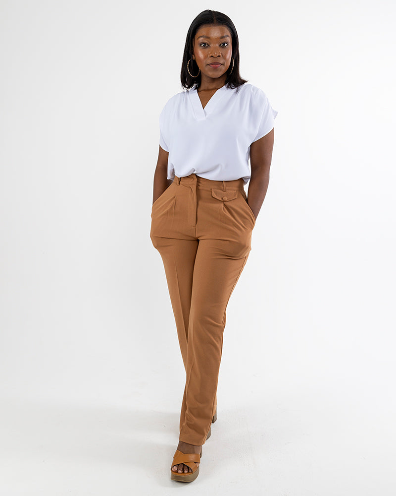 V-Collar Blouse