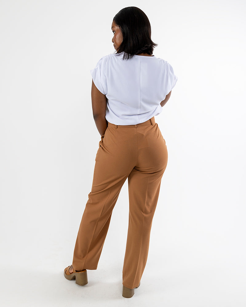 Pocket Detail High Waisted Pants