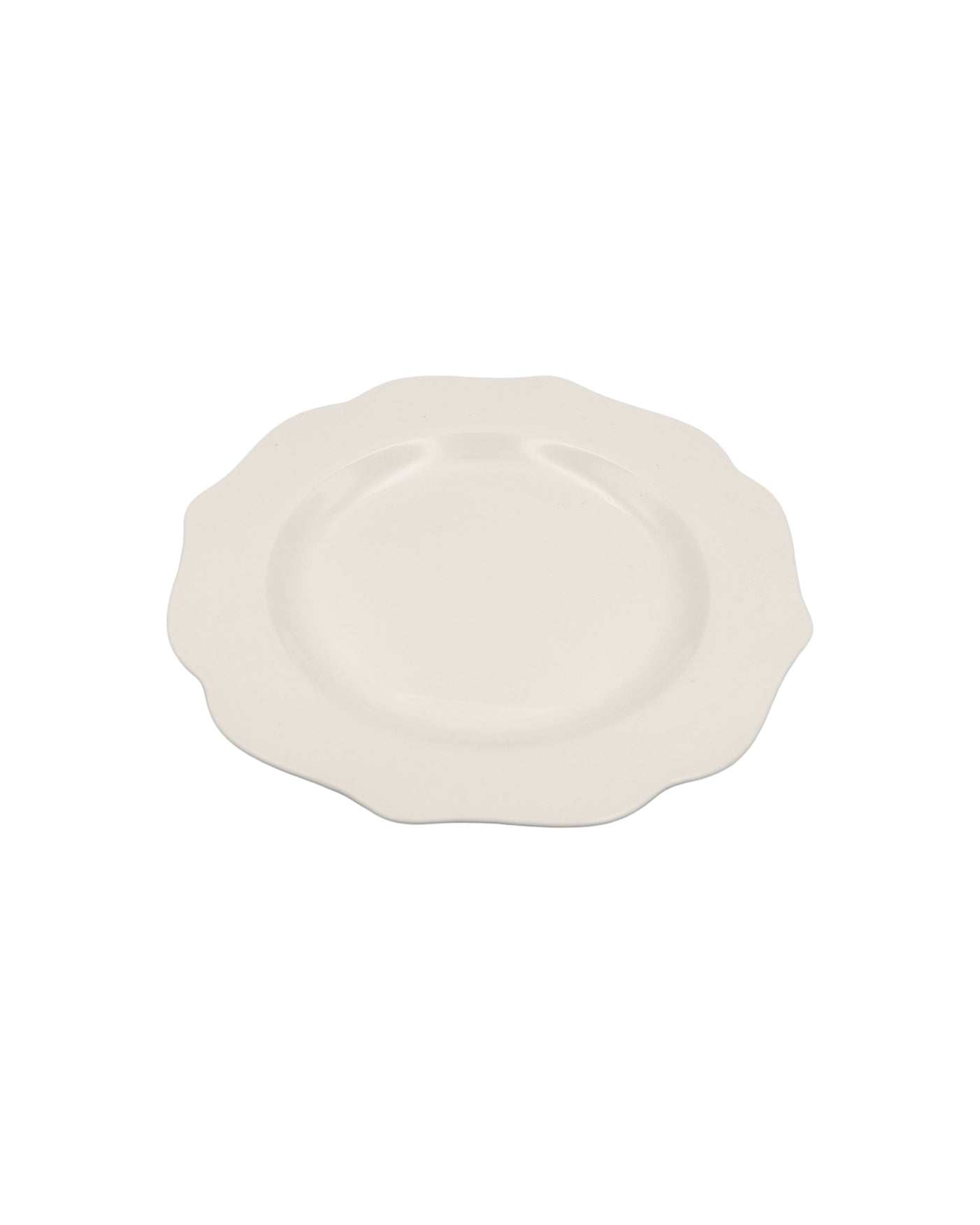 White Scalloped Side Plate