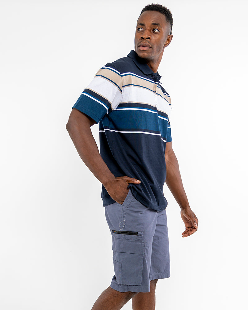 Dark Blue Ripstop Cargo Shorts