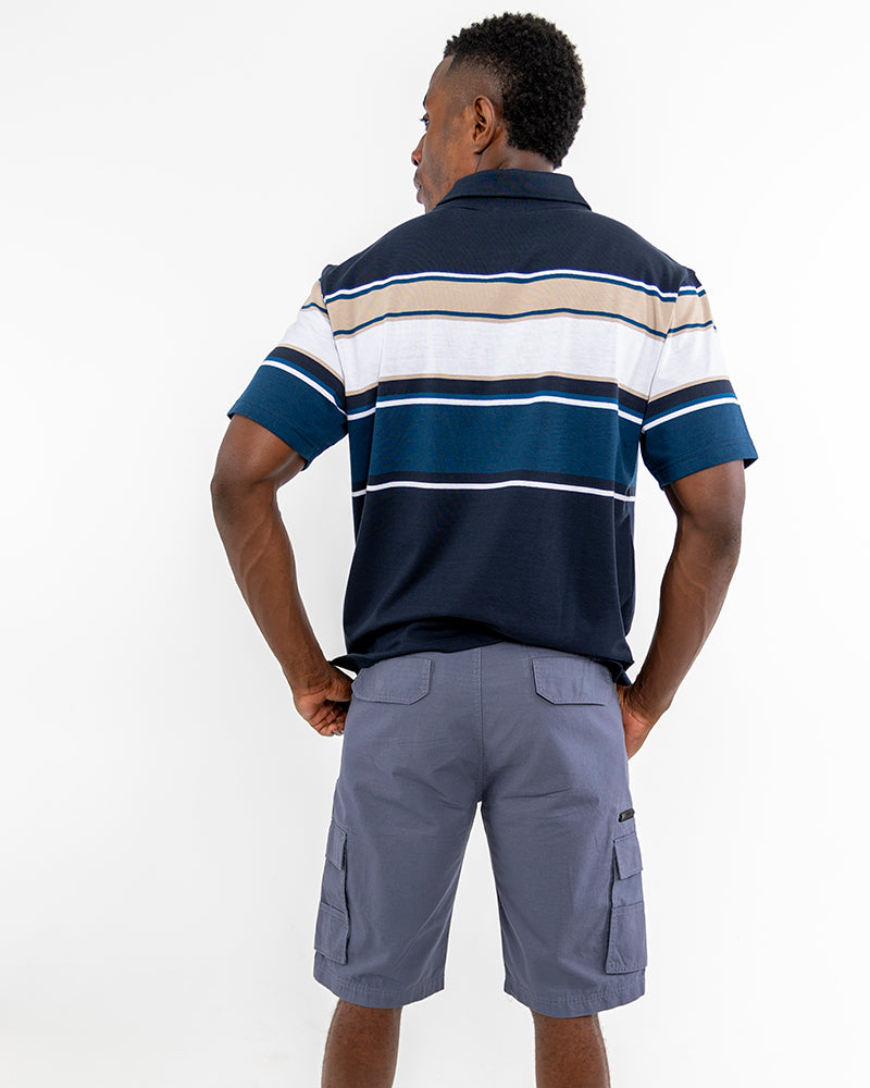 Dark Blue Ripstop Cargo Shorts